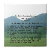 Cherokee Lord's Prayer Tile Tegeltje (Voorkant)