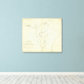 Cherokee Map Canvas Afdruk (Insitu (Houten vloer))