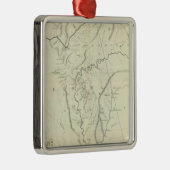 Cherokee Map Metalen Ornament (Rechts)