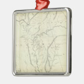 Cherokee Map Metalen Ornament (Links)
