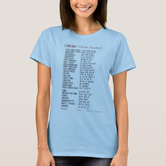 Cherokee Menu T-shirt (Voorkant)