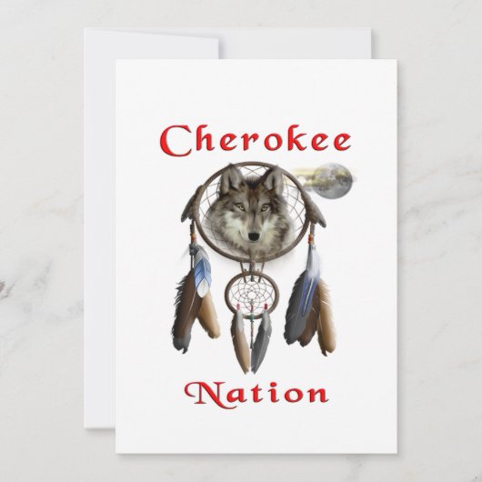 Cherokee natie bedankkaart (Voorkant)