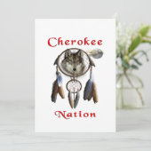 Cherokee natie bedankkaart (Staand voorkant)