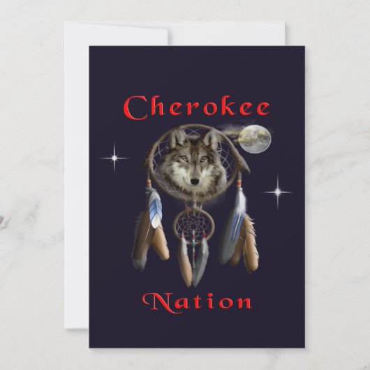 Cherokee natie bedankkaart (Voorkant)