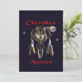 Cherokee natie bedankkaart (Staand voorkant)