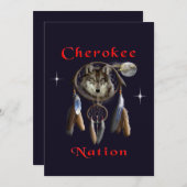 Cherokee natie bedankkaart (Voorkant / Achterkant)