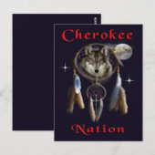 Cherokee natie briefkaart (Voorkant / Achterkant)