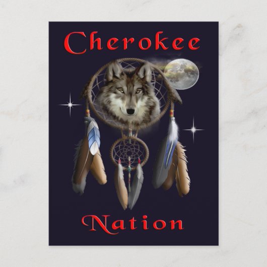 Cherokee natie briefkaart (Voorkant)