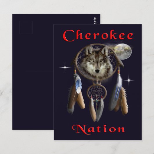 Cherokee natie briefkaart (Voorkant / Achterkant)