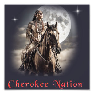 Cherokee natie foto afdruk
