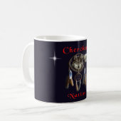 Cherokee natie koffiemok (Voorkant links)