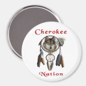 Cherokee natie magneet (Voorkant / Achterkant)