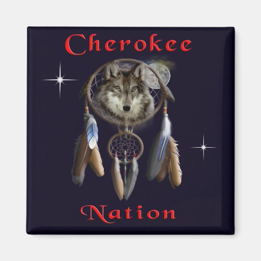 Cherokee natie magneet (Voorkant)