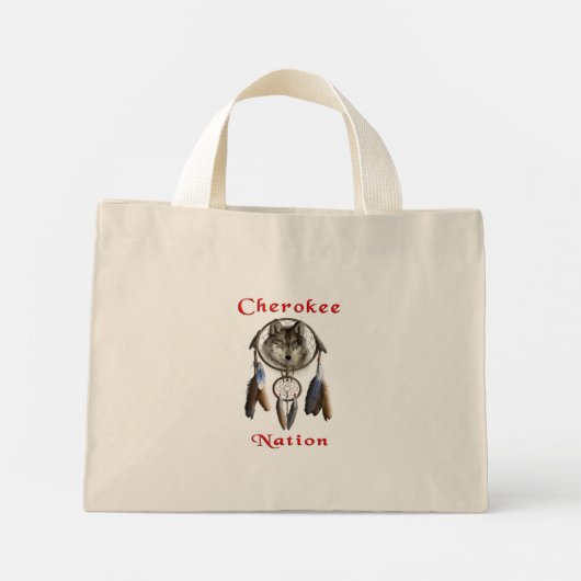 Cherokee natie mini tote bag (Achterkant)