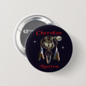 Cherokee natie ronde button 5,7 cm (Voorkant /achterkant)