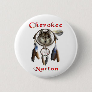 Cherokee natie ronde button 5,7 cm