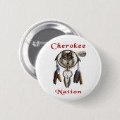 Cherokee natie ronde button 5,7 cm (Voorkant /achterkant)
