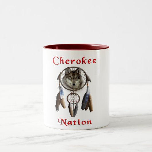 Cherokee natie tweekleurige koffiemok (Center)