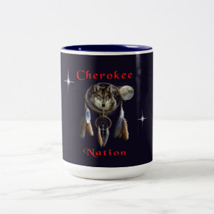 Cherokee natie tweekleurige koffiemok