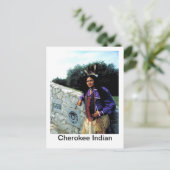 Cherokee Nation, Cherokee Indian Briefkaart (Staand voorkant)