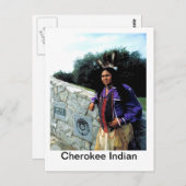 Cherokee Nation, Cherokee Indian Briefkaart (Voorkant / Achterkant)