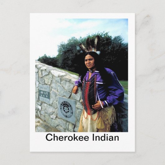 Cherokee Nation, Cherokee Indian Briefkaart (Voorkant)