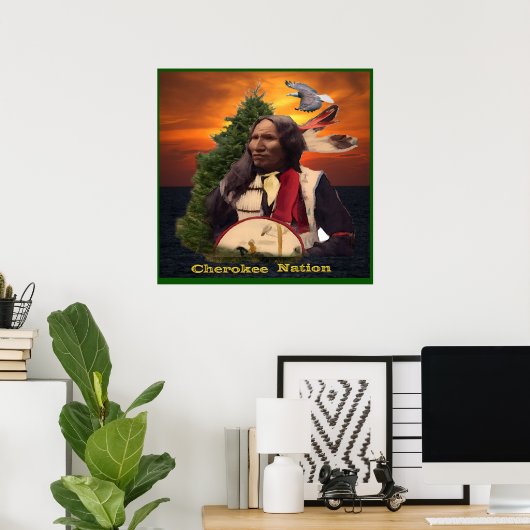 Cherokee Nation Poster (Thuiskantoor)