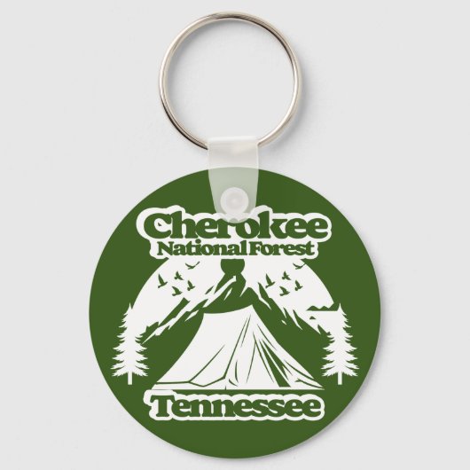 Cherokee National Forest Tennessee Sleutelhanger (Voorkant)