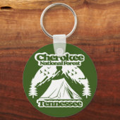 Cherokee National Forest Tennessee Sleutelhanger (Achterkant)