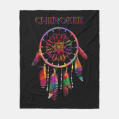 Cherokee Native American Indian Colorful Dreamweav Fleece Deken (Voorkant)
