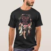 Cherokee Native American meiden in shirt T-Shirt (Voorkant)
