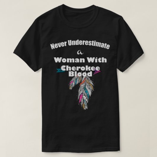 Cherokee Native American T-shirt (Design voorkant)