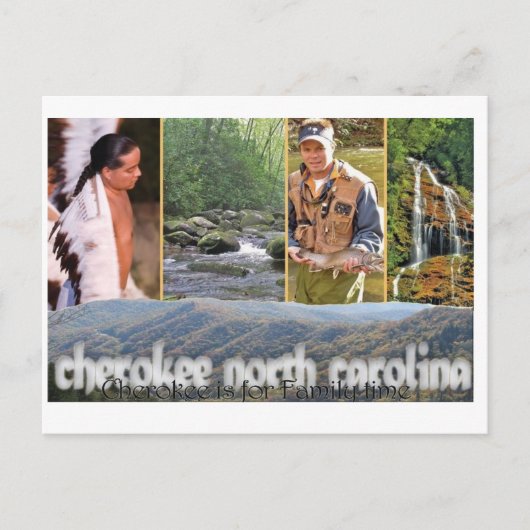 Cherokee NC Briefkaart (Voorkant)