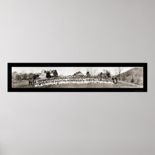 Cherokee NC School Photo 1909 Poster