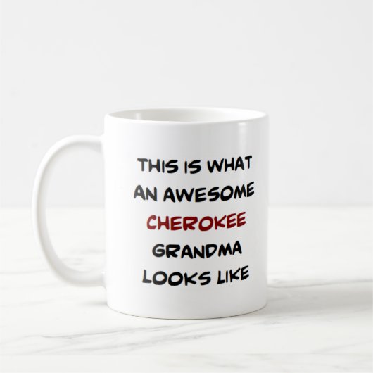 cherokee oma , geweldige koffiemok (Links)