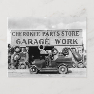 Cherokee Onderdelen Winkel, 1936 Briefkaart