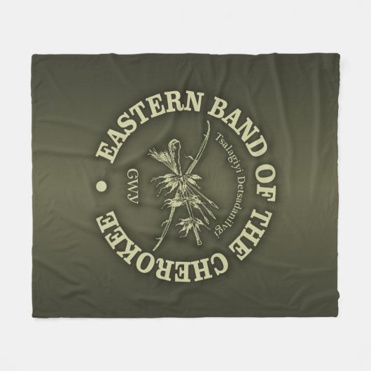 Cherokee (oostelijke band) fleece deken (Voorkant (Horizontaal))