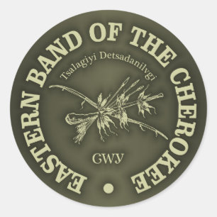 Cherokee (oostelijke band) ronde sticker