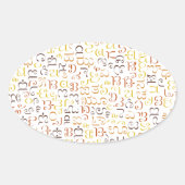 Cherokee Ovale Sticker (Voorkant)