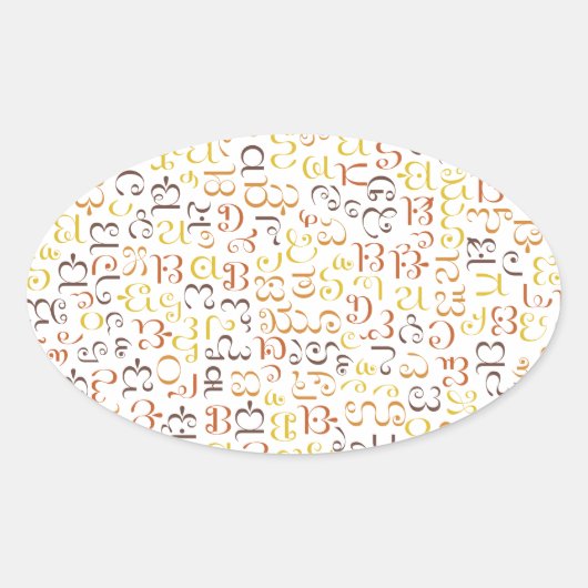 Cherokee Ovale Sticker (Voorkant)