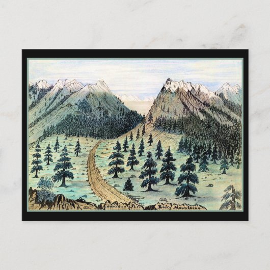 Cherokee Pass Rocky Mountains Briefkaart (Voorkant)