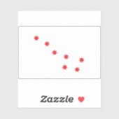 Cherokee Peace Flag, Verenigde Staten Sticker (Vel)