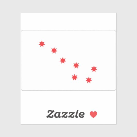 Cherokee Peace Flag, Verenigde Staten Sticker (Vel)