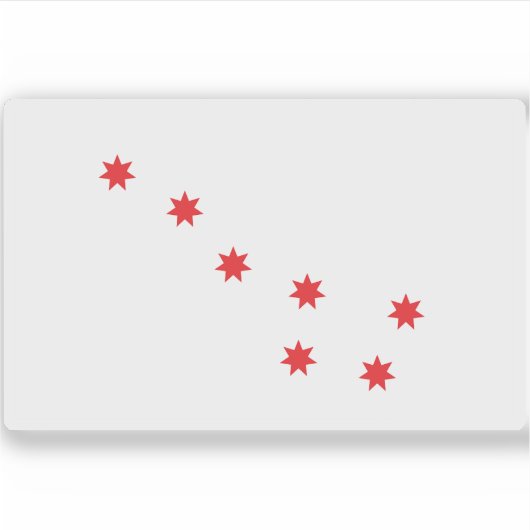 Cherokee Peace Flag, Verenigde Staten Sticker (Voorkant)