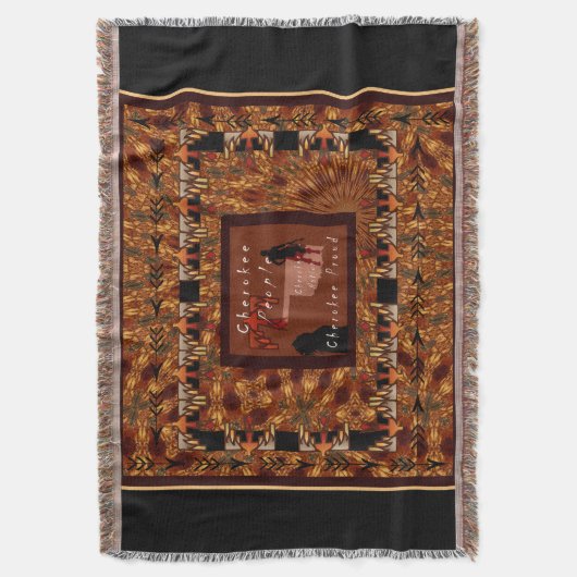 Cherokee People Deken (Voorkant Verticaal)