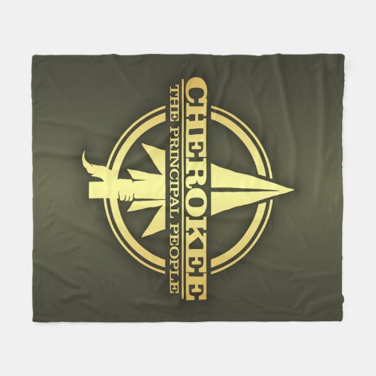 Cherokee (pijlpunt 2) fleece deken (Voorkant (Horizontaal))