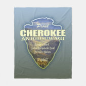 Cherokee (pijlpunt) fleece deken (Voorkant)