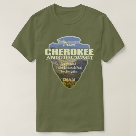 Cherokee (pijlpunt) t-shirt (Design voorkant)