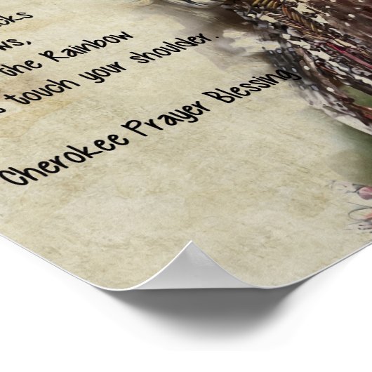 Cherokee Prayer Blessing Poster (Hoek)