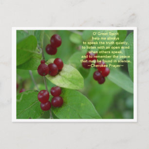 Cherokee Prayer Briefkaart